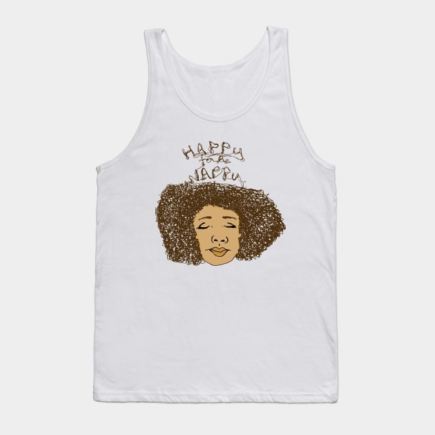 Happy To Be Nappy Tank Top by lodesignshop